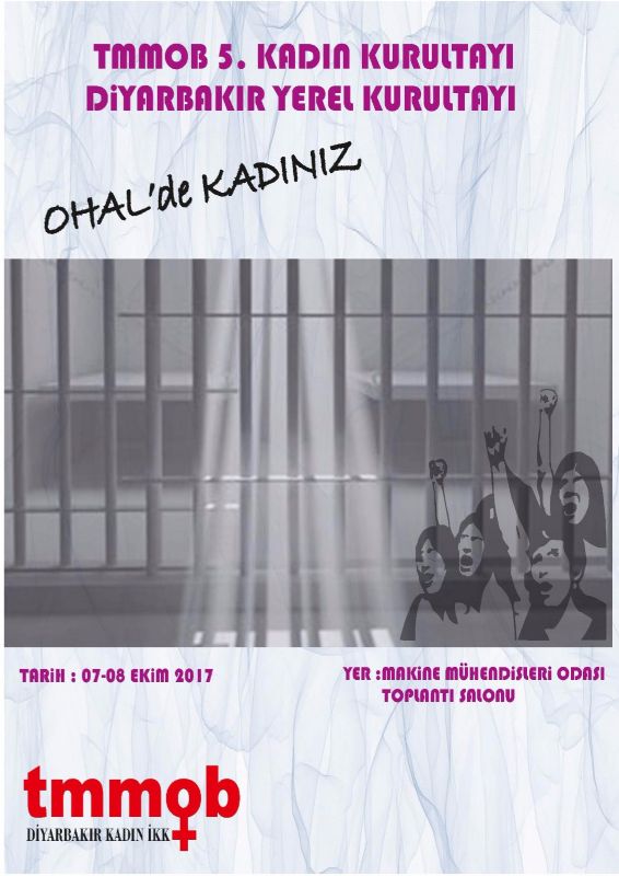 TMMOB 5. KADIN KURULTAYI: "OHAL KOŞULLARINDA KADIN OLMAK"