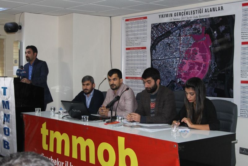 TMMOB DİYARBAKIR İKK, SUR RAPORU’NU BASIN TOPLANTISIYLA KAMUOYUNA AÇIKLADI